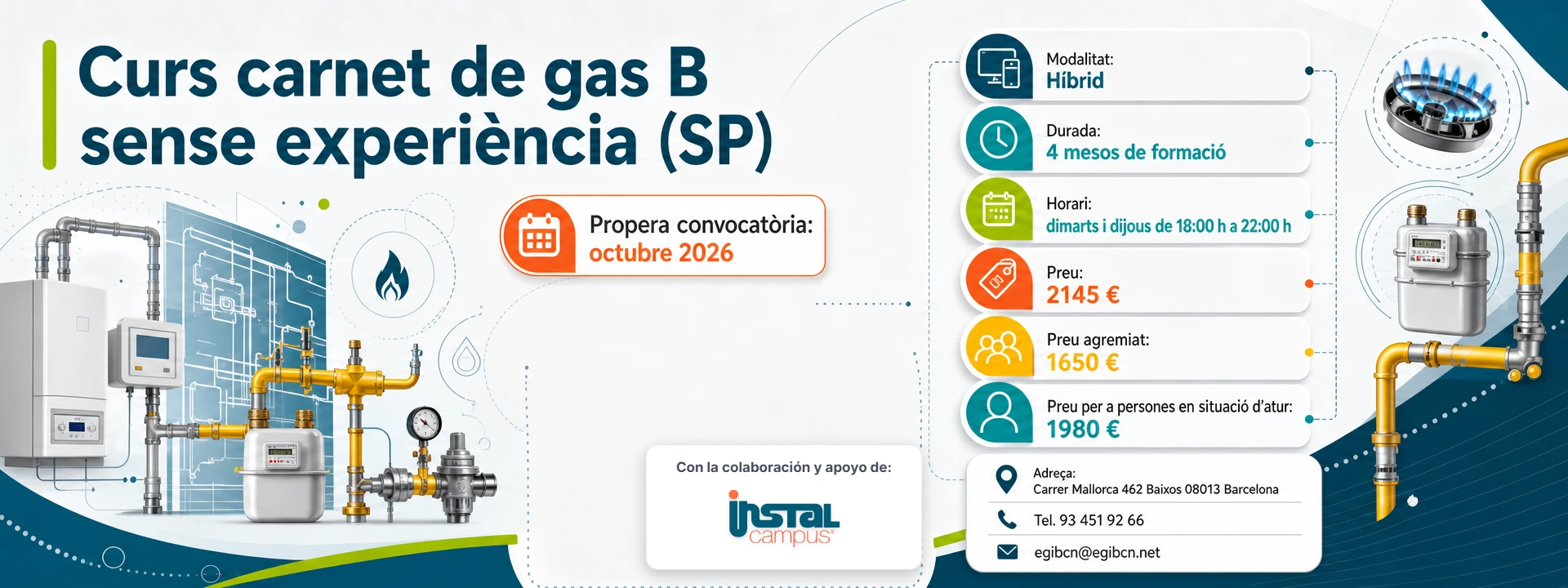 Curs carnet de gas B sense experiència (SP)
