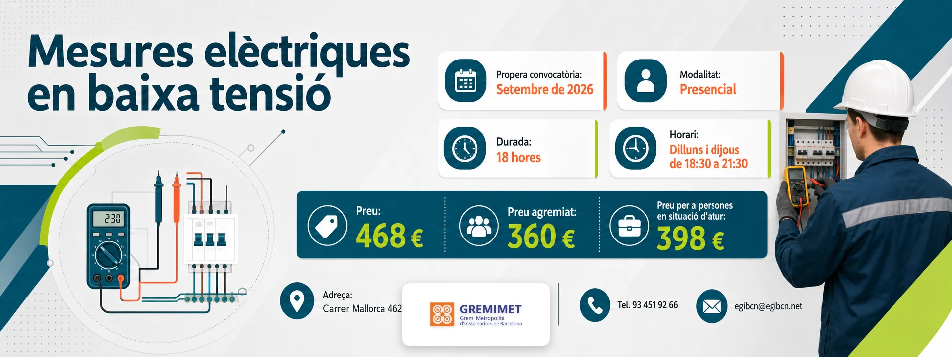 Mesures elèctriques en baixa tensió