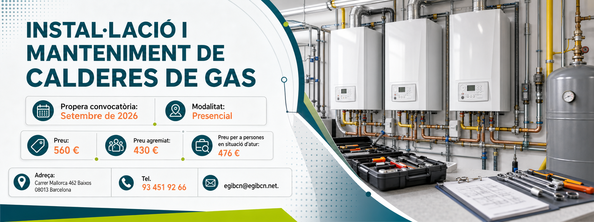 INSTAL·LACIÓ I MANTENIMENT DE CALDERES DE GAS