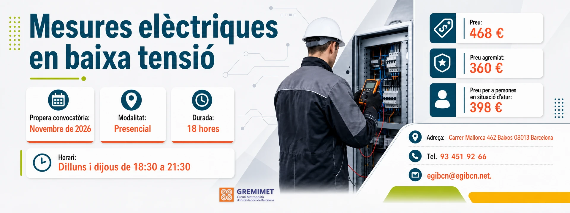 Mesures elèctriques en baixa tensió