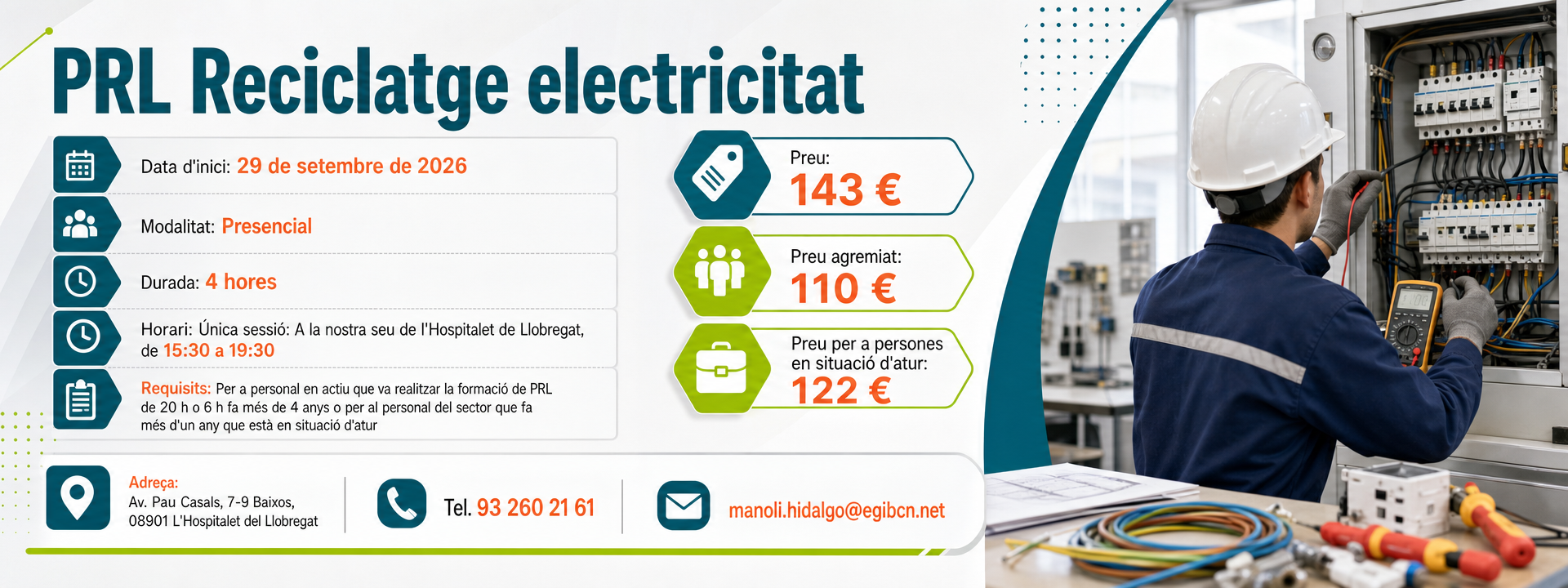 PRL Reciclatge electricitat